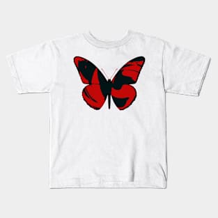 Red Butterfly by Cooltomica Kids T-Shirt